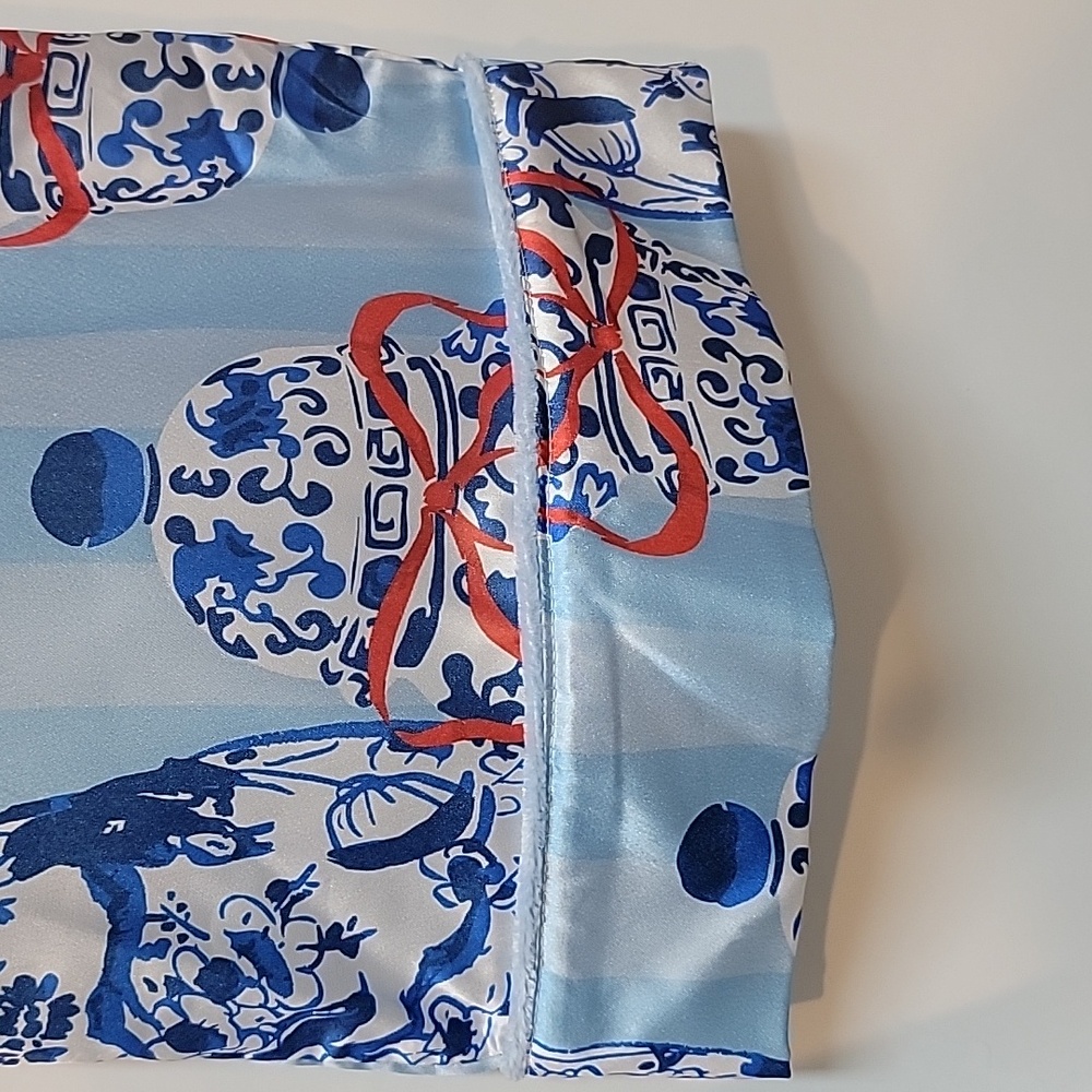 8 Oak Lane | Chic Blue Ginger Jar Print Pajama Set - Picture 11 of 12